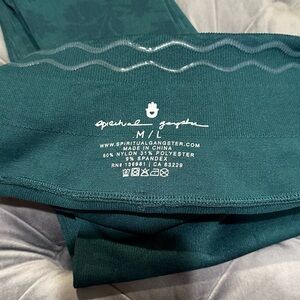 Spiritual Gangster Deep Teal Leggings